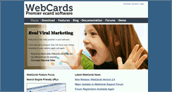 Desktop Screenshot of mywebcards.net